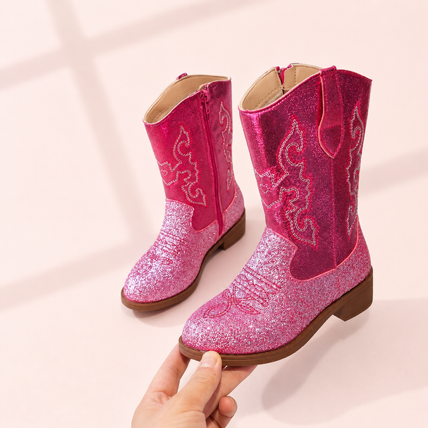 Glitter Ombré Cowgirl Boots