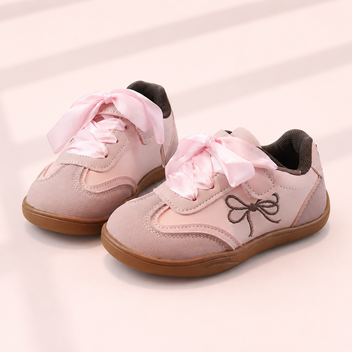 Satin Ribbon Retro Sneakers