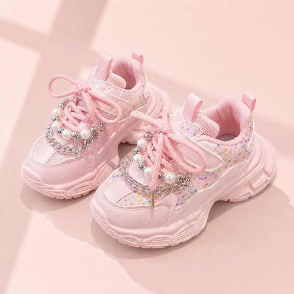 Pearl & Sparkle Chunky Sneakers