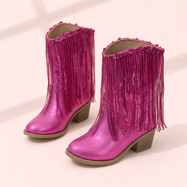 Sparkle Fringe Cowgirl Boots