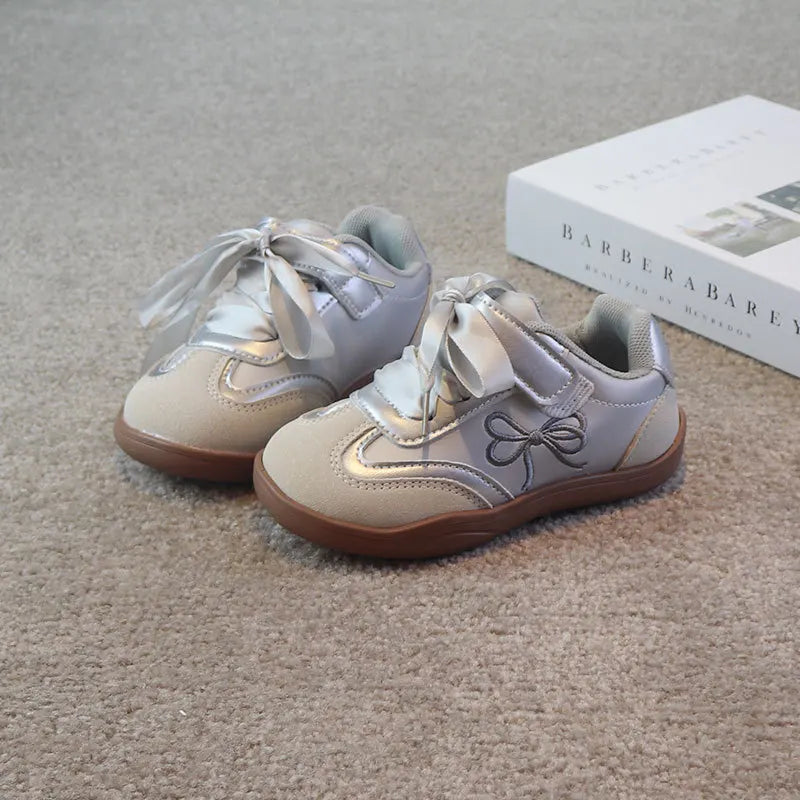 Satin Ribbon Retro Sneakers