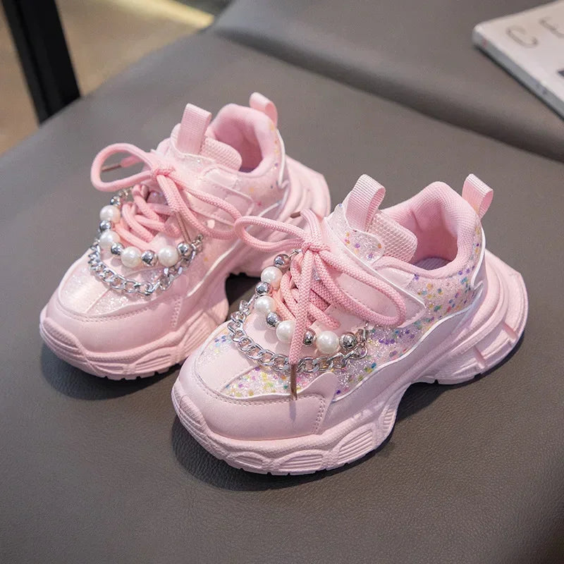 Pearl & Sparkle Chunky Sneakers