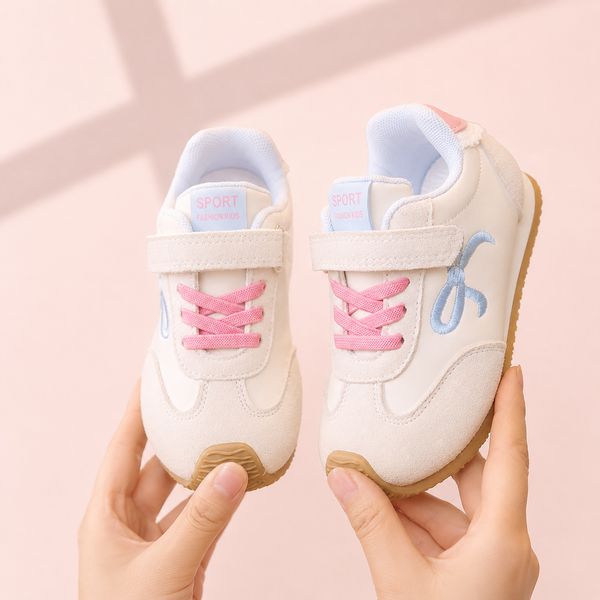 Little Bow Retro Sneakers