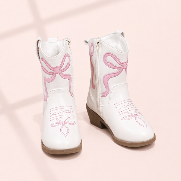 Pink Bow Cowgirl Boots