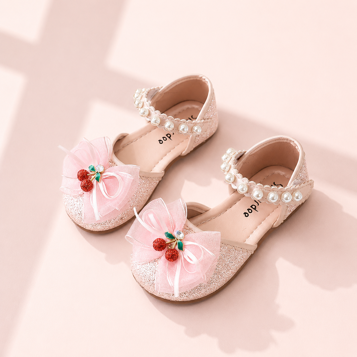 Cherry Blossom Glitter Flats