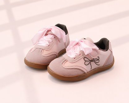 Satin Ribbon Retro Sneakers