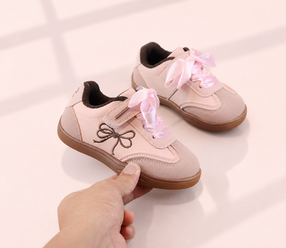 Satin Ribbon Retro Sneakers
