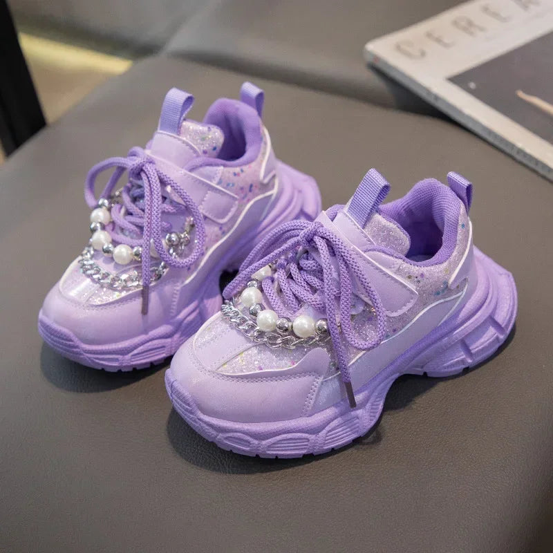 Pearl & Sparkle Chunky Sneakers