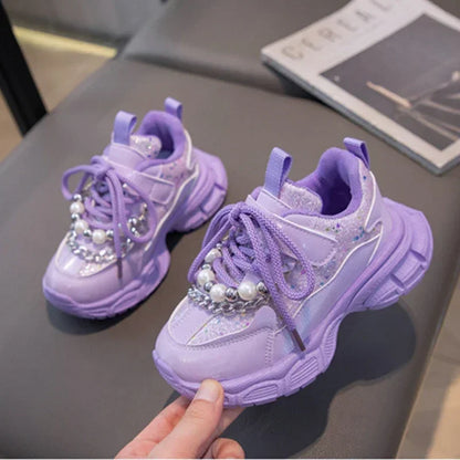 Pearl & Sparkle Chunky Sneakers