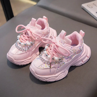 Pearl & Sparkle Chunky Sneakers