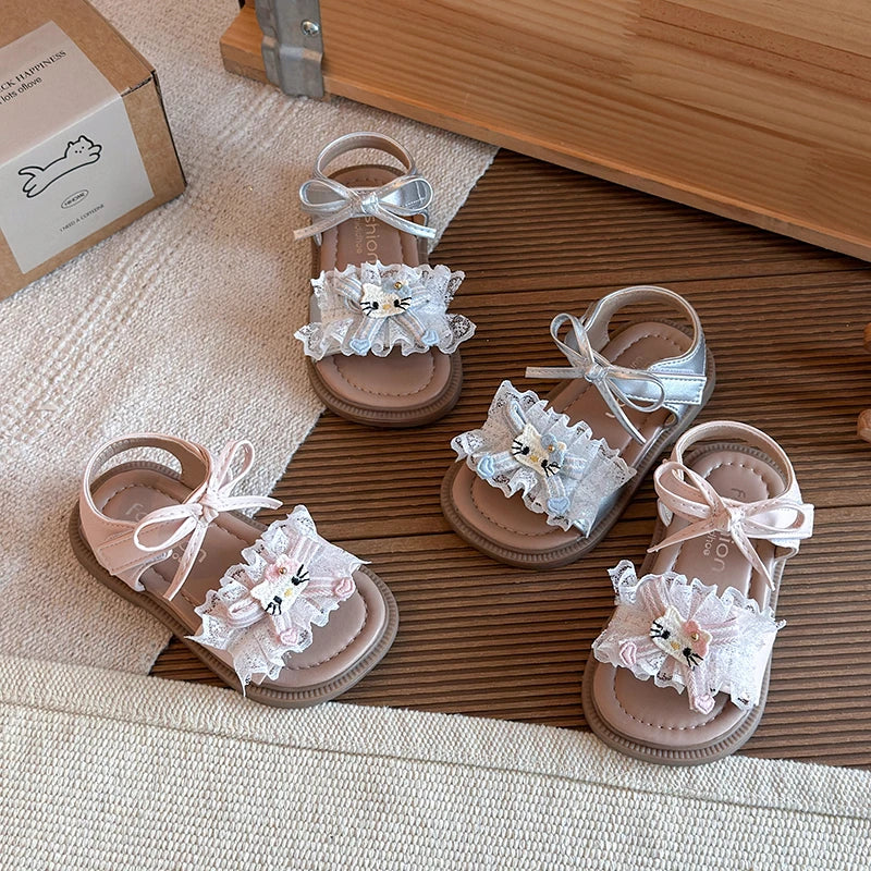 Sweet Kitty Lace Sandals