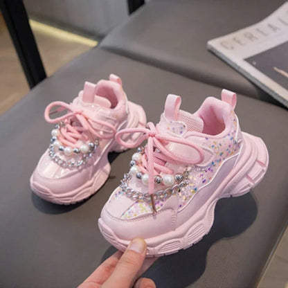 Pearl & Sparkle Chunky Sneakers