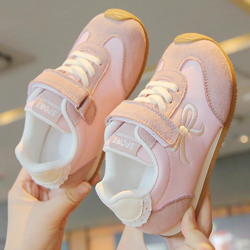Little Bow Retro Sneakers