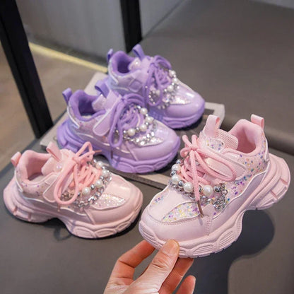Pearl & Sparkle Chunky Sneakers