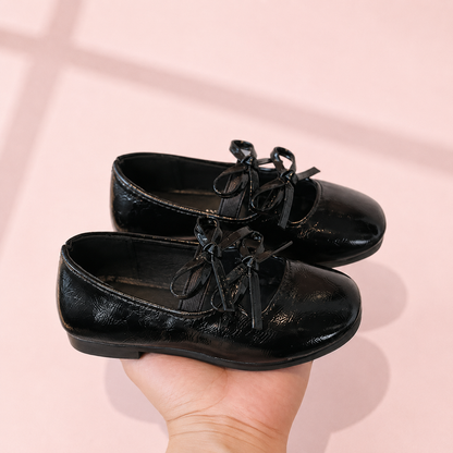 Double Bow Metallic Flats