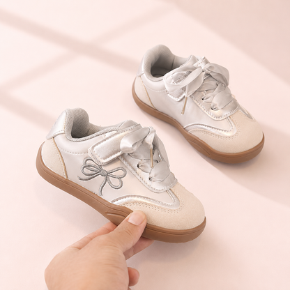Satin Ribbon Retro Sneakers